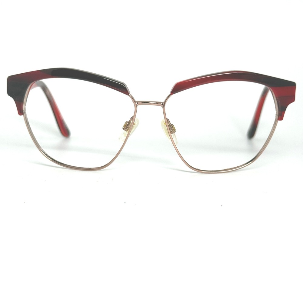 Isaac Mizrahi IM30248‎ RE Red Gold Cat Eye Eyeglasses Frames 58 13 140mm Womens